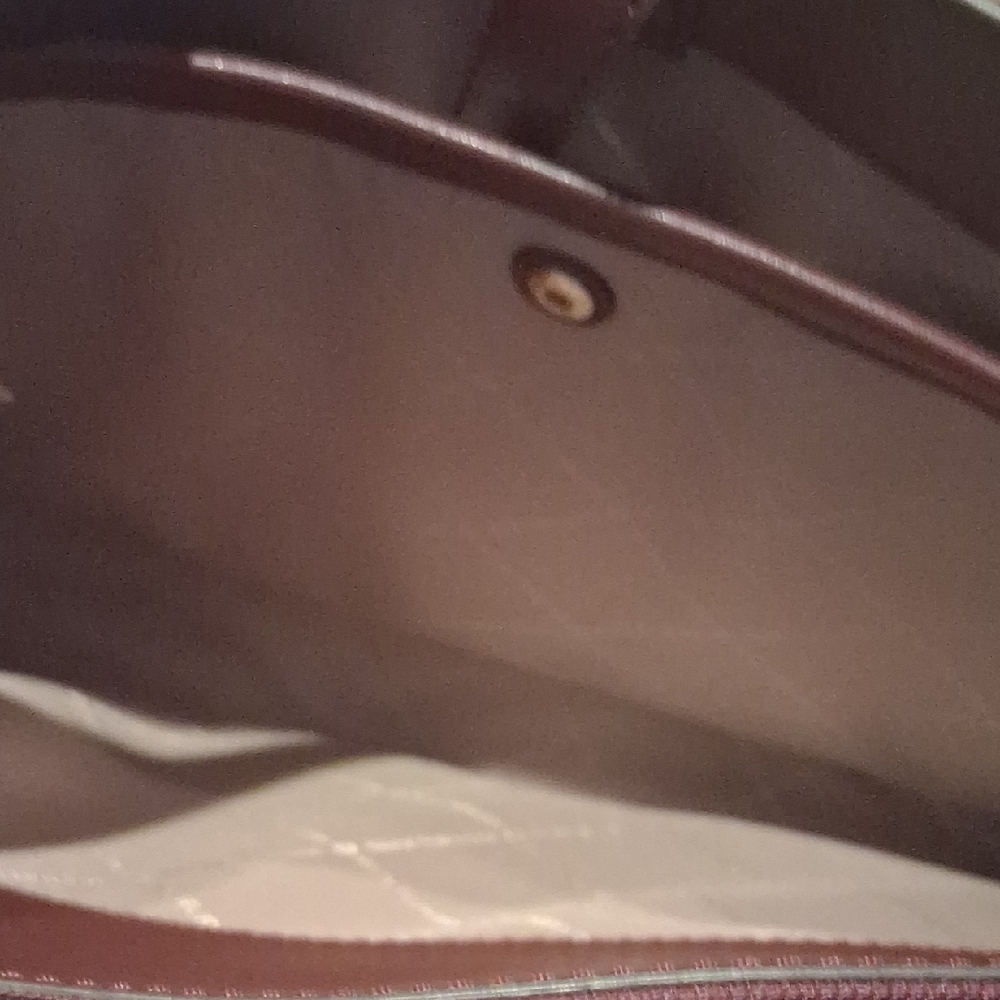 Michael Kors Burgundy Leather Tote - Picture 4 of 8